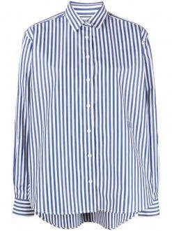 Best Pirce 🥰 ( New Season ) Striped Relaxed-fit 👚 Shirt By Totême 👍