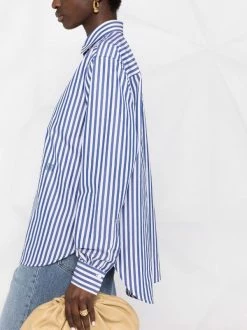 Best Pirce 🥰 ( New Season ) Striped Relaxed-fit 👚 Shirt By Totême 👍 -Totême sale2022 18185624 38715305 600