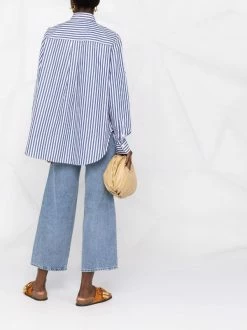 Best Pirce 🥰 ( New Season ) Striped Relaxed-fit 👚 Shirt By Totême 👍 -Totême sale2022 18185624 38715310 600