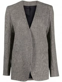 Discount 🛒 ( New Season ) Fine Houndstooth Print Blazer By Totême 👏
