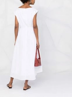 Coupon 🔔 ( New Season ) Asymmetric Midi 👗 Dress By Totême 😍 -Totême sale2022 18200223 38821635 600