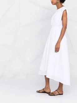 Coupon 🔔 ( New Season ) Asymmetric Midi 👗 Dress By Totême 😍 -Totême sale2022 18200223 38823066 600