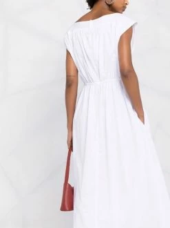 Coupon 🔔 ( New Season ) Asymmetric Midi 👗 Dress By Totême 😍 -Totême sale2022 18200223 38823072 600