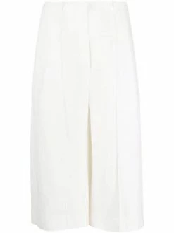 Flash Sale 🌟 ( New Season ) Cotton-linen Blend Tailored Shorts By Totême ⭐