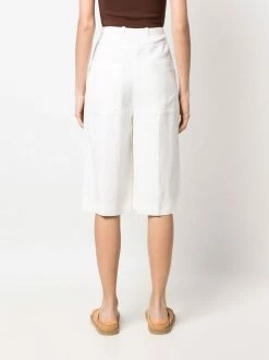 Flash Sale 🌟 ( New Season ) Cotton-linen Blend Tailored Shorts By Totême ⭐ -Totême sale2022 18210904 38821081 600