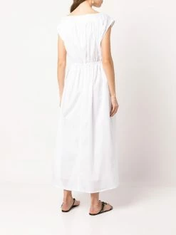 Flash Sale 🌟 ( New Season ) Sleeveless Elasticated Cotton Midi 👗 Dress By Totême ✨ -Totême sale2022 18237180 39225604 600