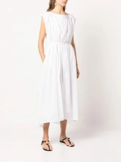 Flash Sale 🌟 ( New Season ) Sleeveless Elasticated Cotton Midi 👗 Dress By Totême ✨ -Totême sale2022 18237180 39225605 600