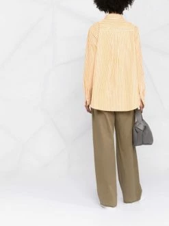 Flash Sale 🔔 ( New Season ) Striped Relaxed-fit 👚 Shirt By Totême 🧨 -Totême sale2022 18279120 1417dc56 37ee 4525 b000 a4ba36133e9d 600